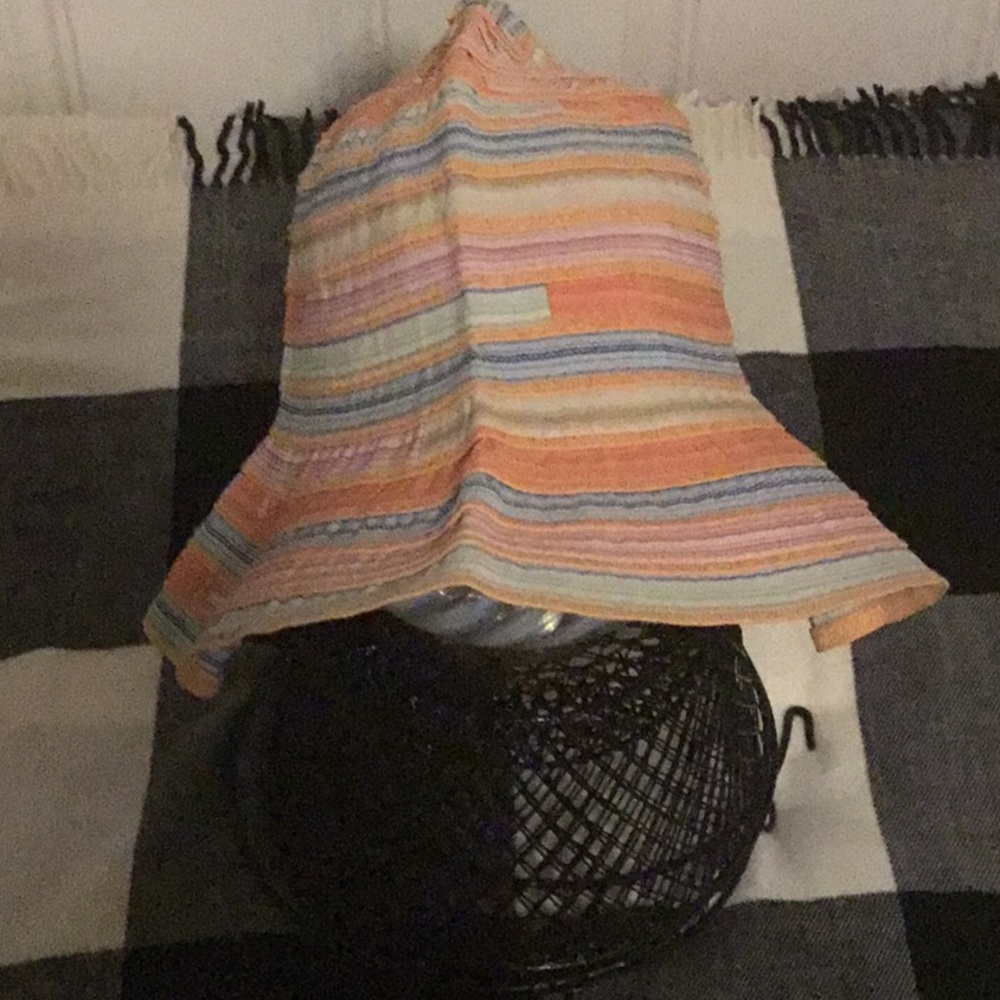 Sun/beach hat. Approximately 22 inch head band.   Multi color. Worn 2X.
